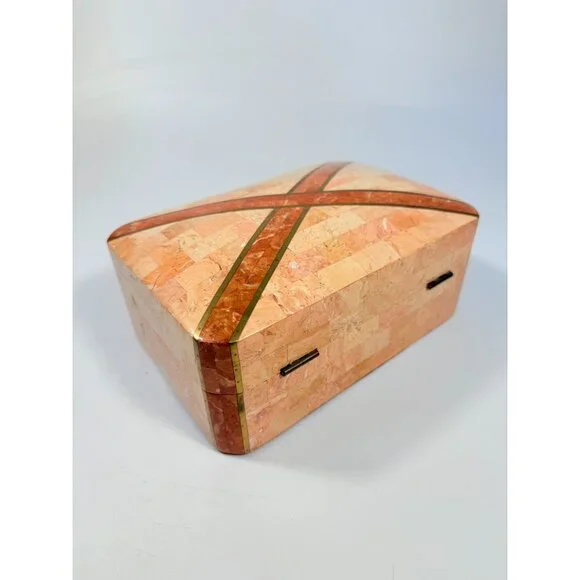 Marble Dresser Jewlery Boudier Box Maitland Smith Tessellated Stone Malachite